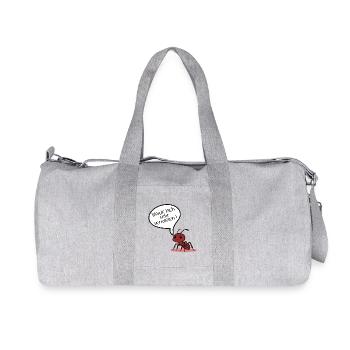 Abschied Ameise - Recycelte Canvas-Sporttasche von Stanley/Stella - Grau meliert - Vorne