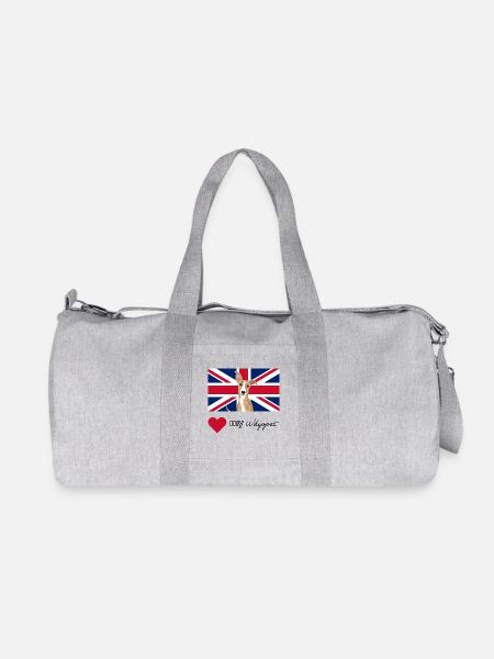 LUVMYWHIPPET (Noir) - Sac de sport en toile recyclée Stanley/Stella - gris chiné