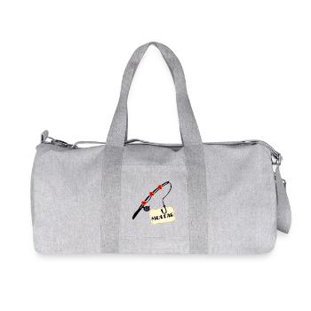 Grandpa Fishing Rod - Recycled Canvas Sports Bag by Stanley/Stella - heather grey - Front