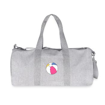 Vibrant Beach Ball Splash - Recycled Canvas Sports Bag by Stanley/Stella - heather grey - Front