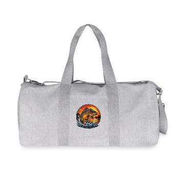 Sunset Mirror Carp Jump - Recycled Canvas Sports Bag by Stanley/Stella - heather grey - Front