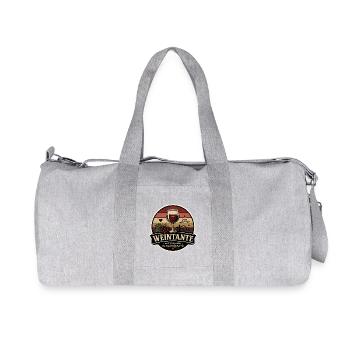 Weintante Retro - Recycelte Canvas-Sporttasche von Stanley/Stella - Grau meliert - Vorne