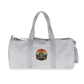 Stricktante Retro - Recycelte Canvas-Sporttasche von Stanley/Stella - Grau meliert - Vorne