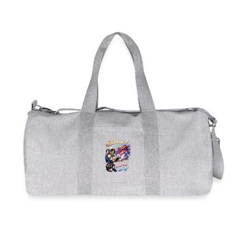Stardust In My Chalk Bag: Bouldern & Galaxie - Recycelte Canvas-Sporttasche von Stanley/Stella - Grau meliert - Vorne