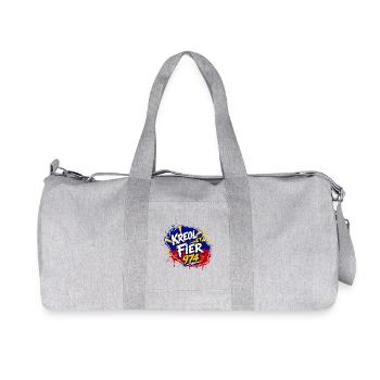 Kreol und Fier 974 - Recycelte Canvas-Sporttasche von Stanley/Stella - Grau meliert - Vorne