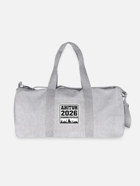 Abitur-2026-NRW - Recycelte Canvas-Sporttasche von Stanley/Stella - Grau meliert