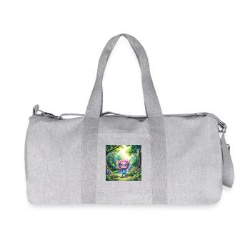 Luminous creature of the forest - Recycled Canvas Sports Bag by Stanley/Stella - heather grey - Front