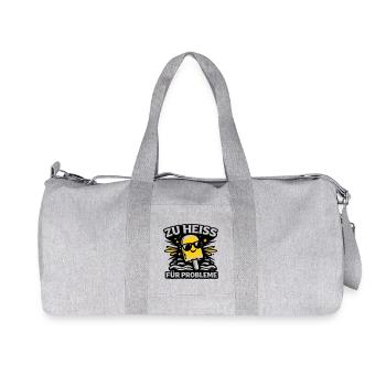 zu heiss für Probleme - Recycelte Canvas-Sporttasche von Stanley/Stella - Grau meliert - Vorne