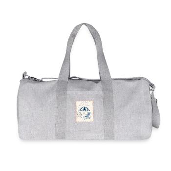 Amalfi Beach Club Postmark - Recycled Canvas Sports Bag by Stanley/Stella - heather grey - Front