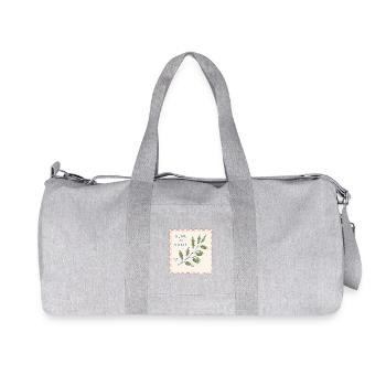 Amalfi Olive Zweig Illustration - Recycelte Canvas-Sporttasche von Stanley/Stella - Grau meliert - Vorne