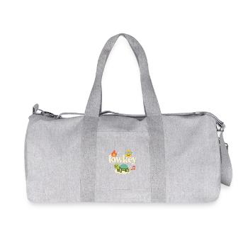 Lowkey turtle on cloud - Recycled Canvas Sports Bag by Stanley/Stella - heather grey - Front