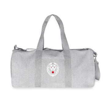 Lion Rugissant Mascotte Sport Cadeau - Sac de sport en toile recyclée Stanley/Stella - gris chiné - Devant