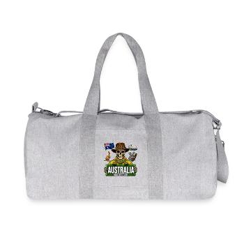 SkullCostume World Edition: Australia - Recycled Canvas Sports Bag by Stanley/Stella - heather grey - Front