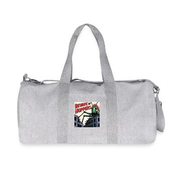 Grasshopper Attack - Recycled Canvas Sports Bag by Stanley/Stella - heather grey - Front