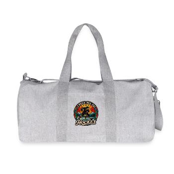 J'Peux Pas J'ai Hockey Cadeau Vintage - Sac de sport en toile recyclée Stanley/Stella - gris chiné - Devant