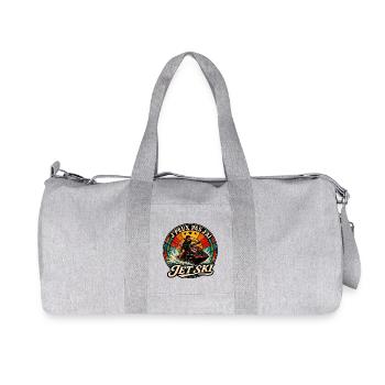 J'Peux Pas J'ai Jet Ski Cadeau Vintage - Sac de sport en toile recyclée Stanley/Stella - gris chiné - Devant