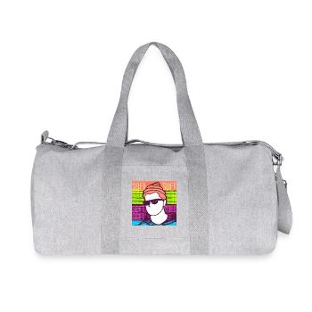Toucher doux - Sac de sport en toile recyclée Stanley/Stella - gris chiné - Devant