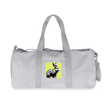 Kaninchen - Recycelte Canvas-Sporttasche von Stanley/Stella - Grau meliert - Vorne