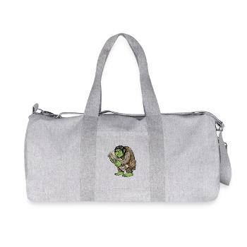 Troll avide avec clavier - Sac de sport en toile recyclée Stanley/Stella - gris chiné - Devant