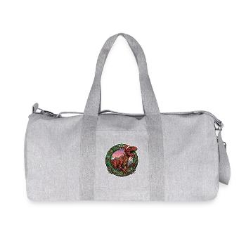 Couronne de Noël de Rapace - Festive de Dino - Sac de sport en toile recyclée Stanley/Stella - gris chiné - Devant