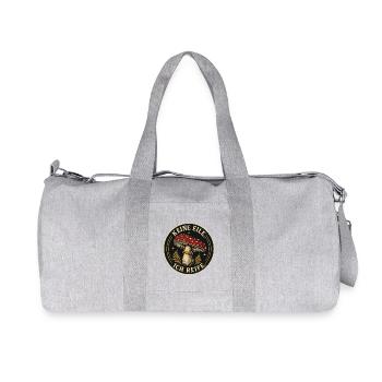 Keine Eile Pilz Badge - Recycelte Canvas-Sporttasche von Stanley/Stella - Grau meliert - Vorne