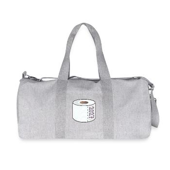 Année du papier toilette 2027 - Sac de sport en toile recyclée Stanley/Stella - gris chiné - Devant