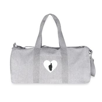 Herz von Korsika - Recycelte Canvas-Sporttasche von Stanley/Stella - Grau meliert - Vorne