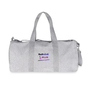 Überleben Sie im Stil | Glamour ist nicht verhandelbar - Recycelte Canvas-Sporttasche von Stanley/Stella - Grau meliert - Vorne