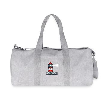 Nordlicht Leuchtturm - Recycelte Canvas-Sporttasche von Stanley/Stella - Grau meliert - Vorne