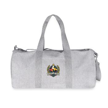 Ein Team Ein Takt Ein Ziel Teamgeist - Recycelte Canvas-Sporttasche von Stanley/Stella - Grau meliert - Vorne