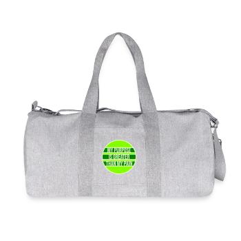 Mon but est plus grand que ma douleur, ce qui signifie le logo des guillemets - Sac de sport en toile recyclée Stanley/Stella - gris chiné - Devant
