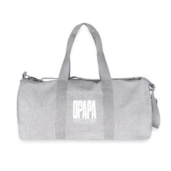 Opapa Original Seit Immer – Opa Familien Spruch - Recycelte Canvas-Sporttasche von Stanley/Stella - Grau meliert - Vorne