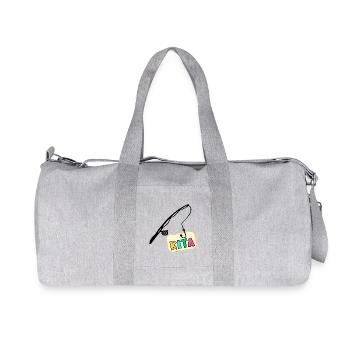 KITA Kitakinder Angeln - Recycelte Canvas-Sporttasche von Stanley/Stella - Grau meliert - Vorne