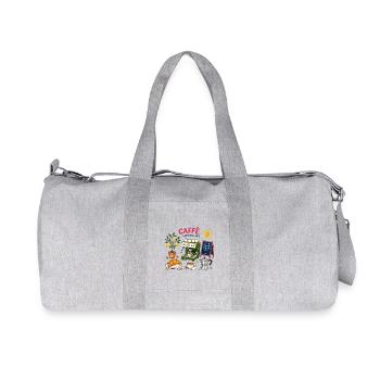 Caffè Espresso Sketch Café - Recycled Canvas Sports Bag by Stanley/Stella - heather grey - Front