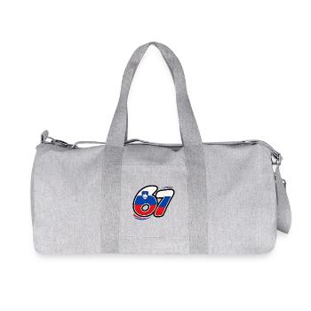 67 Édition Slovénie - Sac de sport en toile recyclée Stanley/Stella - gris chiné - Devant