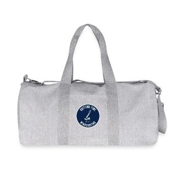 Emblème de la planche à voile de l’heure d’arrêt - Sac de sport en toile recyclée Stanley/Stella - gris chiné - Devant