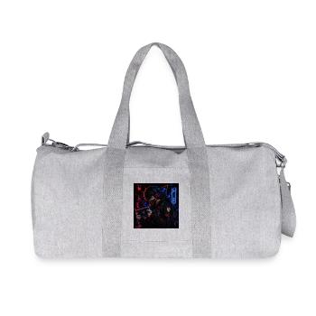 Joueur de rue néon dans le style anime - Sac de sport en toile recyclée Stanley/Stella - gris chiné - Devant