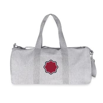 Emblem Frame Bordeaux - Create your own text - Recycled Canvas Sports Bag by Stanley/Stella - heather grey - Front