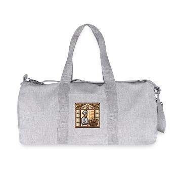 Baeckerei Shop Window Logo - Recycled Canvas Sports Bag by Stanley/Stella - heather grey - Front