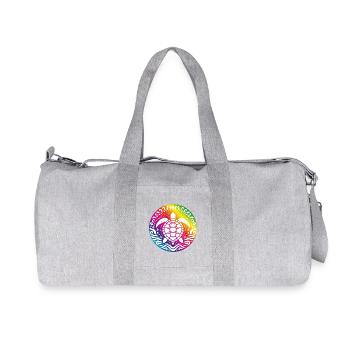 Cercle océanique du Mandala de la Tortue Arc-en-ciel - Sac de sport en toile recyclée Stanley/Stella - gris chiné - Devant