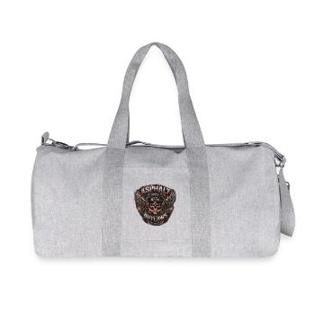 Asphalt Outlaws Skull Patch - Recycled Canvas Sports Bag by Stanley/Stella - heather grey - Front