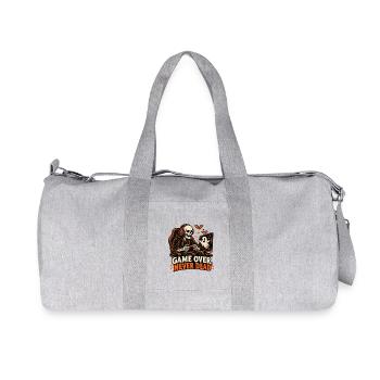 Spiel vorbei: Nie tot. - Recycelte Canvas-Sporttasche von Stanley/Stella - Grau meliert - Vorne