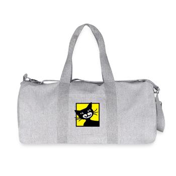 Katze - Recycelte Canvas-Sporttasche von Stanley/Stella - Grau meliert - Vorne