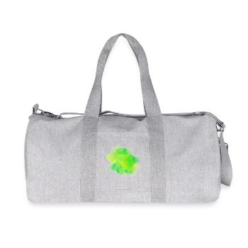 splash bunt farbe muster aufdruck comic style - Recycelte Canvas-Sporttasche von Stanley/Stella - Grau meliert - Vorne