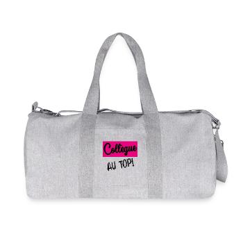 COLLEGUE. DEPART. EMPLOI. HUMOUR. MANAGER. CHEF - Sac de sport en toile recyclée Stanley/Stella - gris chiné - Devant