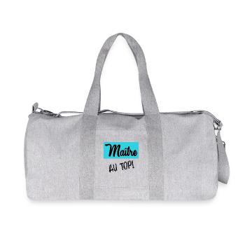 MEISTER - Recycelte Canvas-Sporttasche von Stanley/Stella - Grau meliert - Vorne
