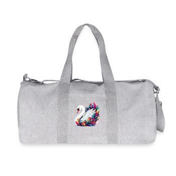 Swan - Recycled Canvas Sports Bag by Stanley/Stella - heather grey - Front