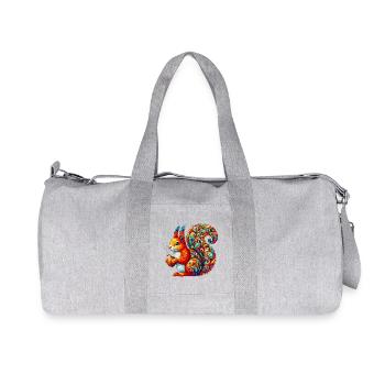 Squirrel - Recycled Canvas Sports Bag by Stanley/Stella - heather grey - Front