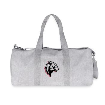 Wolf Logo - Recycled Canvas Sports Bag by Stanley/Stella - heather grey - Front