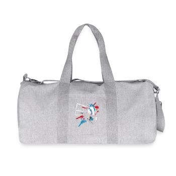 Dessin de volley-ball - Sac de sport en toile recyclée Stanley/Stella - gris chiné - Devant
